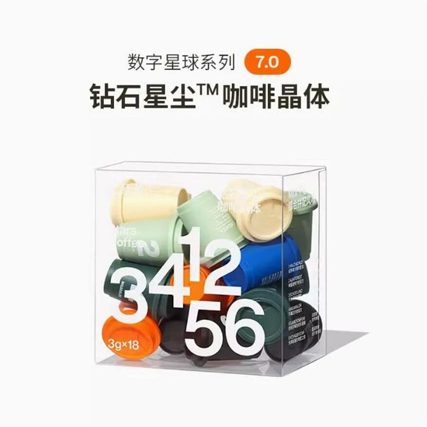 Santonban Digital Planet Instant Black Coffee Powder 18 pieces*3g 54 그램