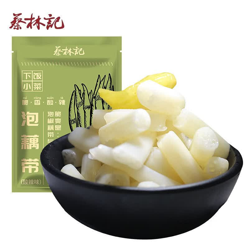 차이린지 절임 연근줄기 새콤매운맛 즉석식품 400g 밑반찬 400 그램