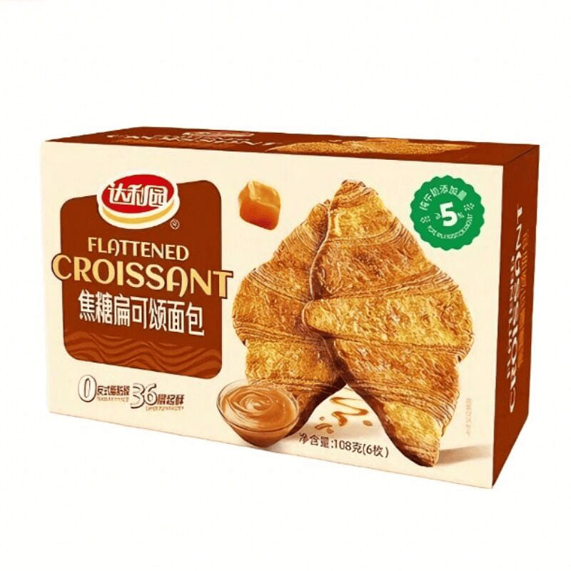 达利园 扁可颂面包焦糖味 108g*1盒 108 克