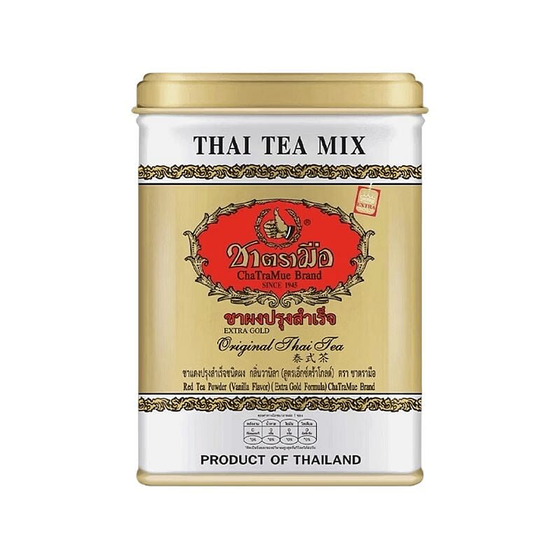 ChaTraMue Premium Thai Black Tea, 50 Bags in Can 125 g