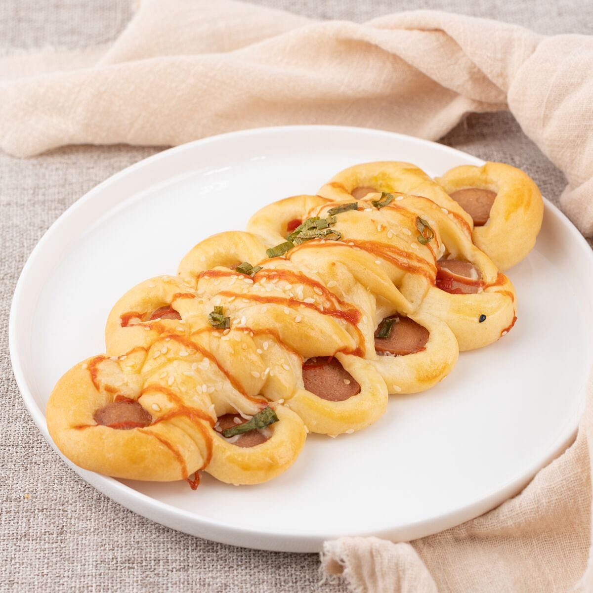 Sausage Bread (dessert/cake) 1 each