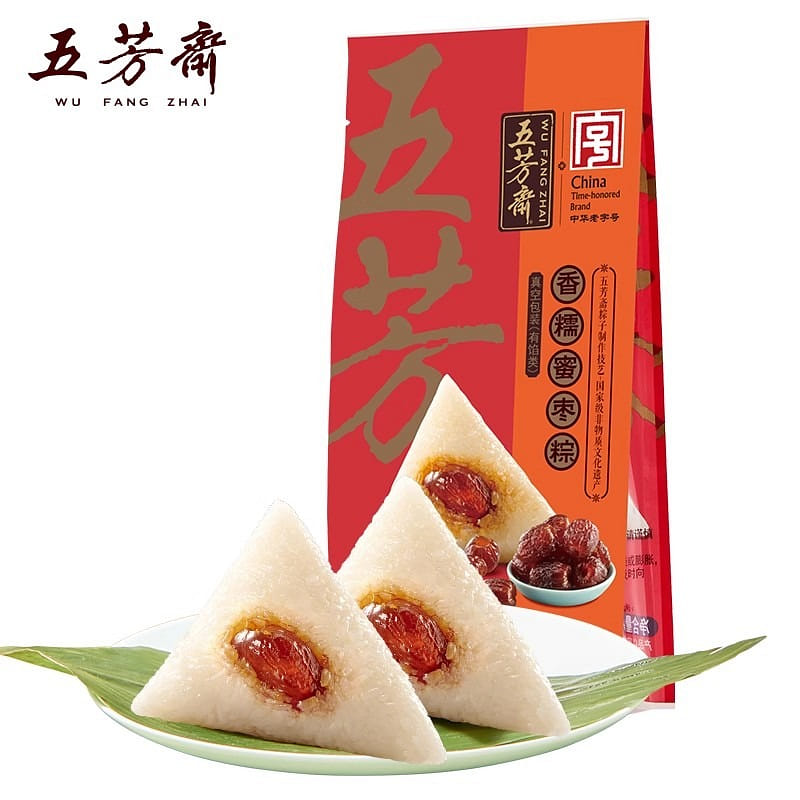 Five Fangzhai vacuum date zongzi 100g*2 only 200 กรัม