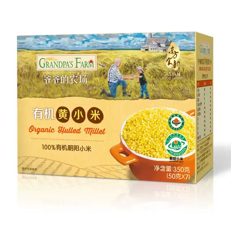爷爷的农场 有机黄小米350g/盒 1 盒
