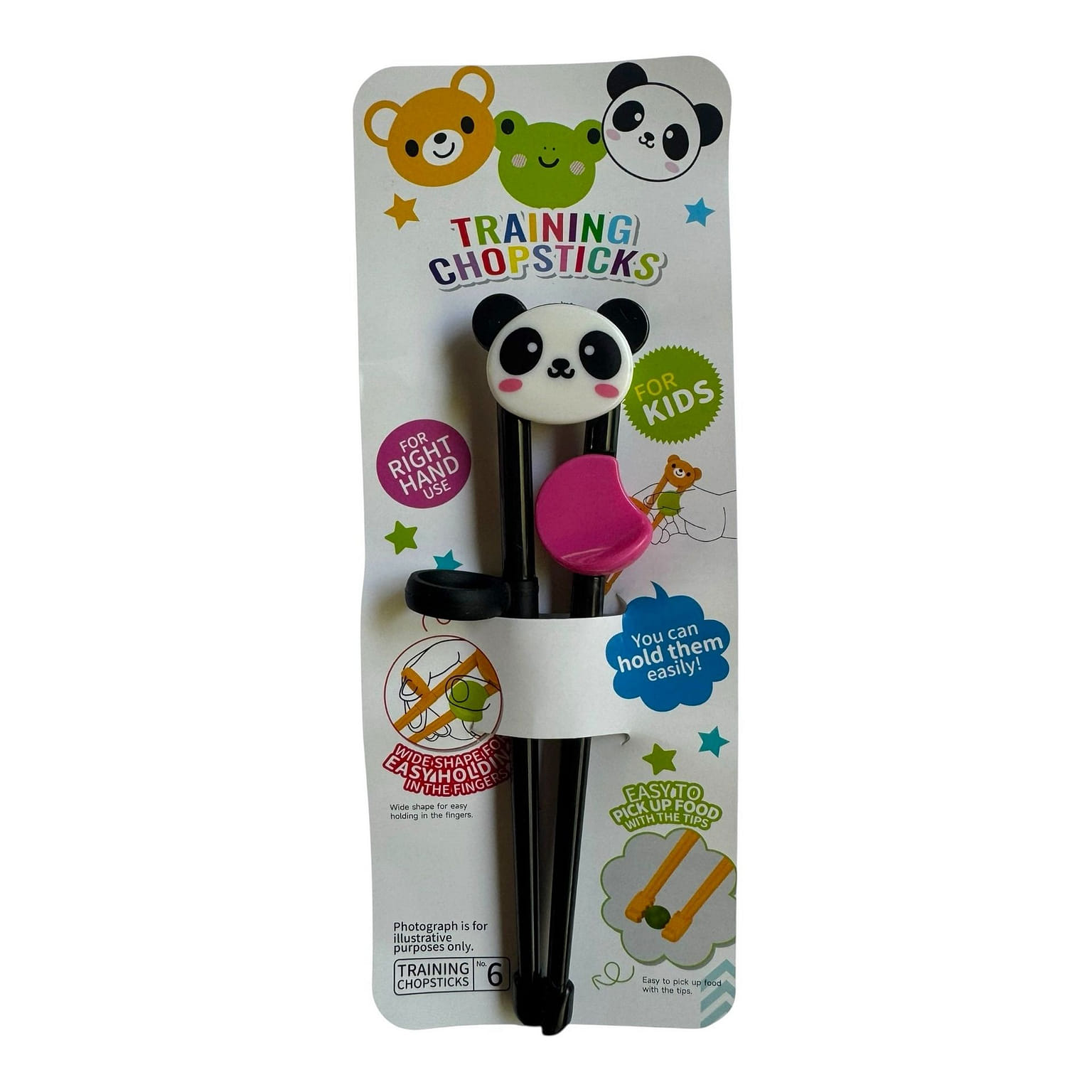 Training Chopsticks for Kids- Panda Design (black) 1 개