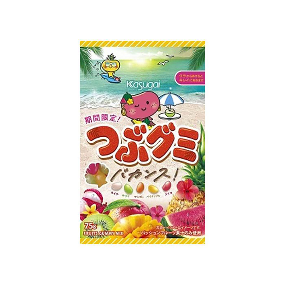 Kasugai Tsubugumi Tropical 5 Flavor Hard Gummy 1 count