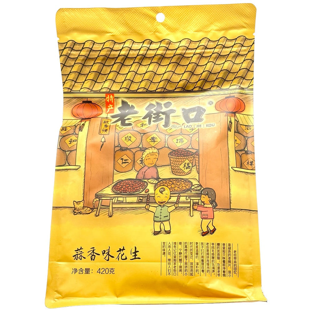 Lao Jie Kou Roasted Peanuts Garlic Flavor 420g 1 ส่วน