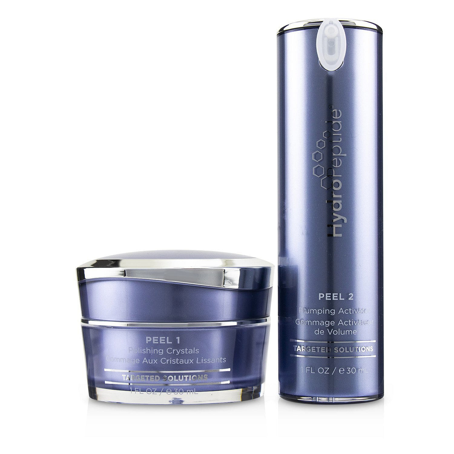 HydroPeptide Anti-Wrinkle Polish & Plump Peel:Anti-Wrinkle Polishing Crystals 30ml/1oz + Anti-Wrinkle Plumping Ac 2pcs 2 個