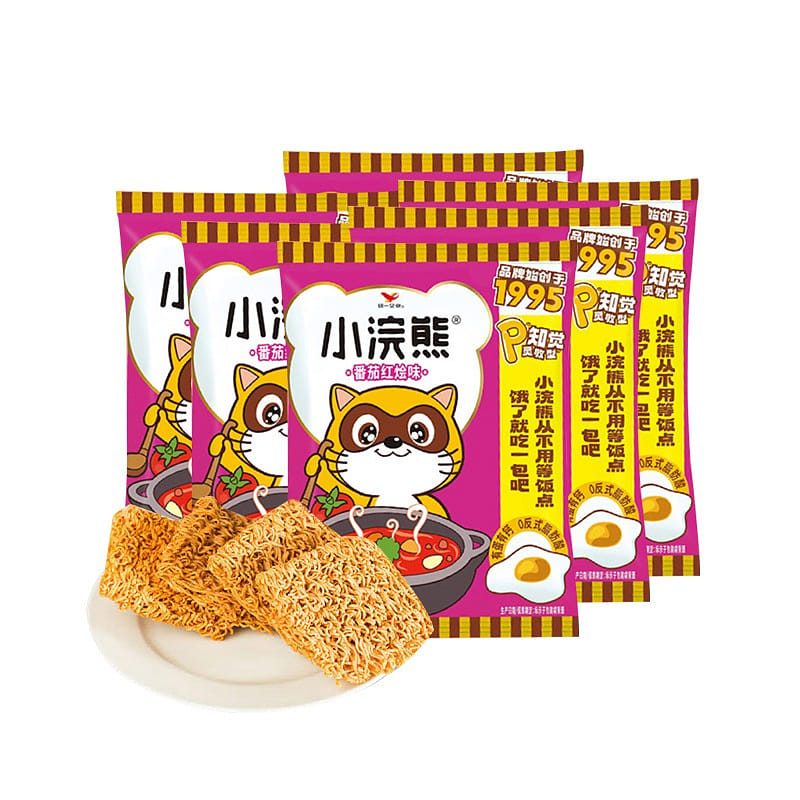 Little Raccoon Tomato Stew Crispy Noodles  35g*6 6 pack