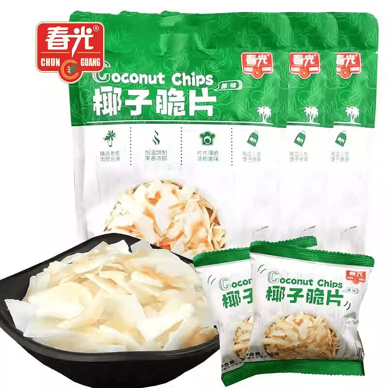 Hainan Chunguang Coconut Crisps 60g x 3 Bags 180 g