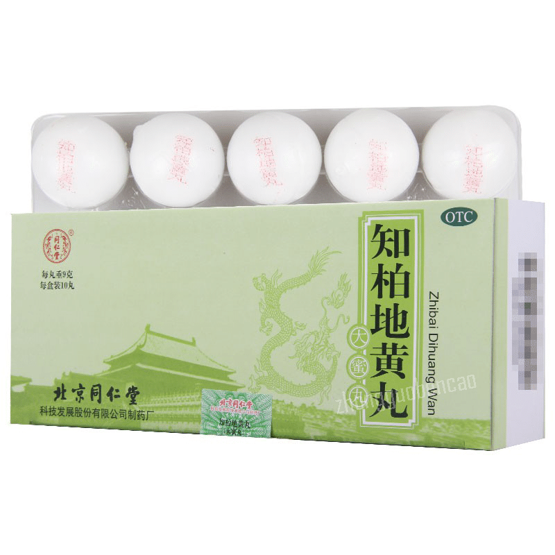 Zhi Bai Di Huang Wan 9g x10 Giant Pills 10 カウント