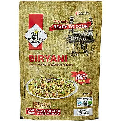 24 Mantra Organic Biryani Mix - Ready to Cook, 5.3 oz box 5.3 oz