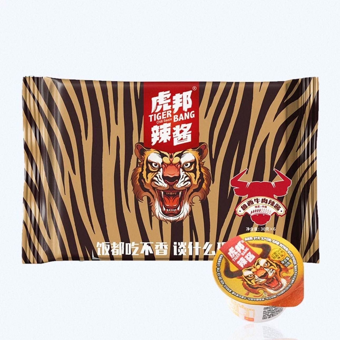 虎邦辣酱 鲁西牛肉味辣酱30g*6 1 份
