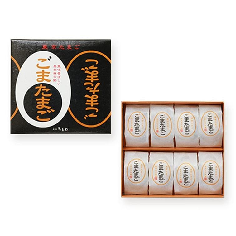 Ginza TAMAYA Tokyo Black Sesame Sandwich Egg Cake 8 Pieces/ 1 箱