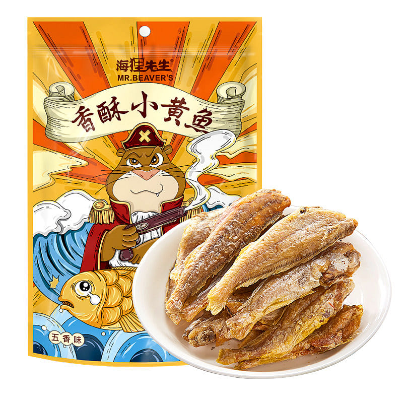 Crispy Small Yellow Croaker,60g*2bags 120 g