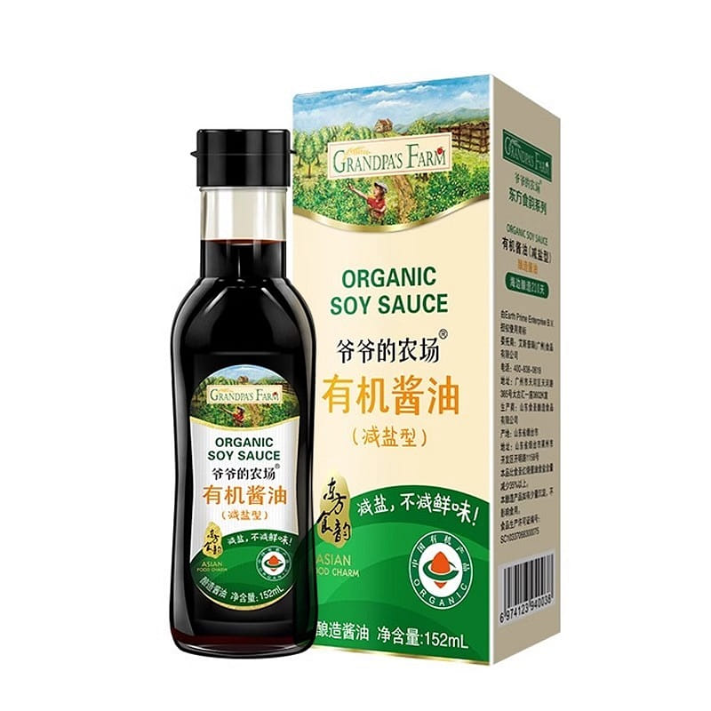 Grandpa's Farm Baby Organic Soy Sauce Children's Seasoning 152ml/Bottle 1 ขวด