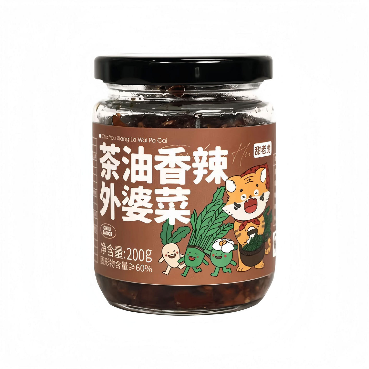 甜老虎 茶油外婆菜香辣梅乾菜200g*1瓶 200 克