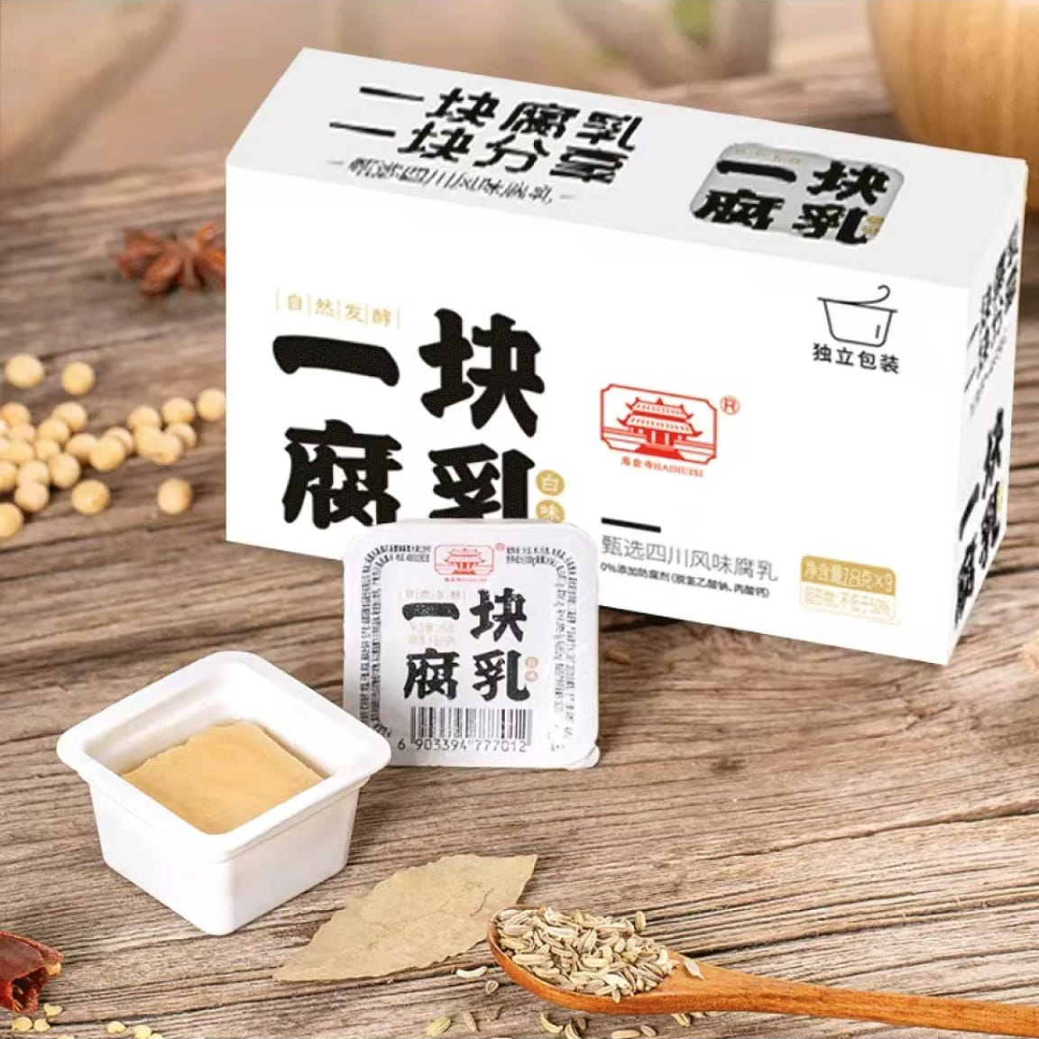 Haihuiji Original Tofu 18g*9 pieces Individually p 162 g