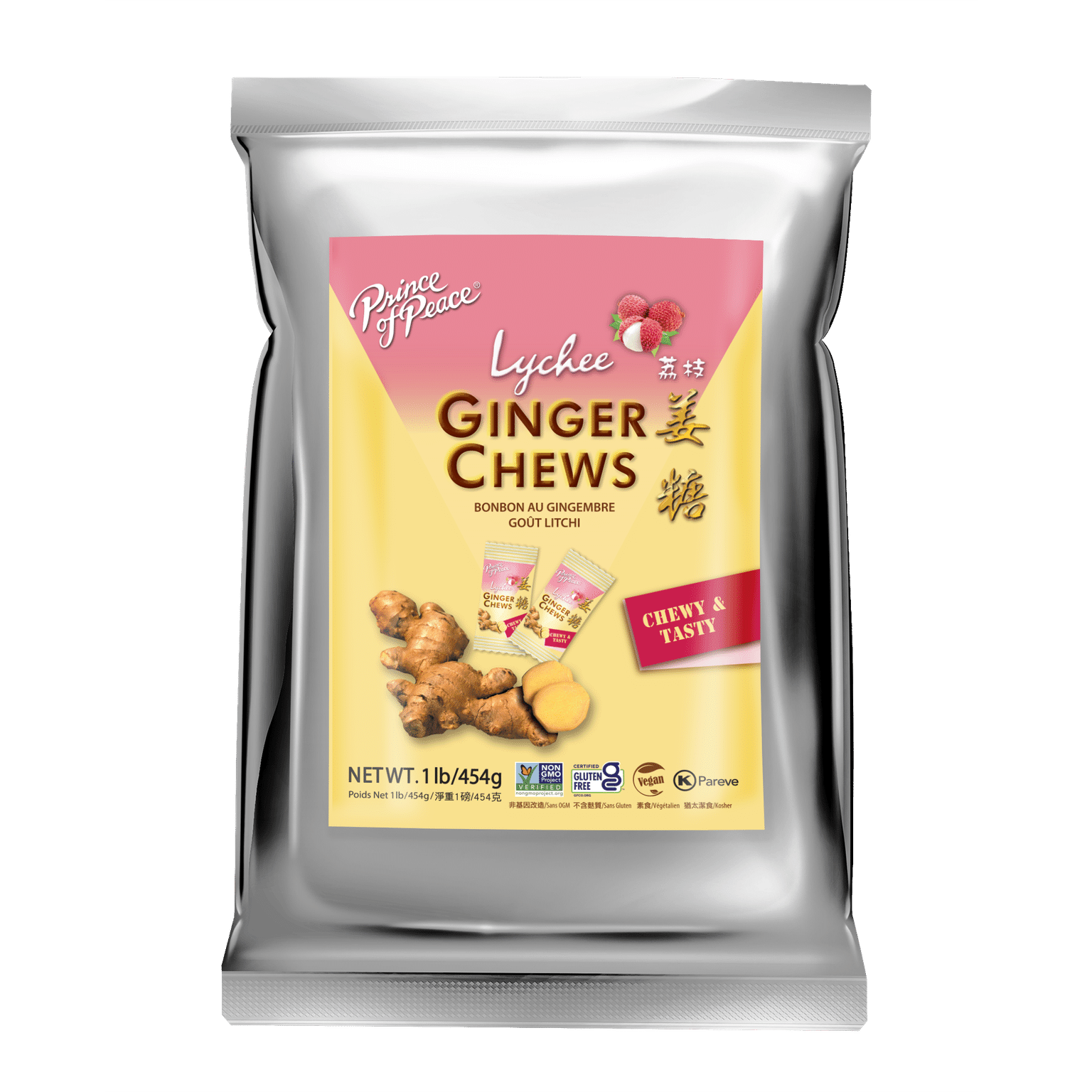Prince of Peace Ginger Candy (Chews) With Lychee, 1lb 1 개