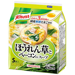 AJINOMOTO Knorr Spinach With Bacon Soup 5 packs 1 each