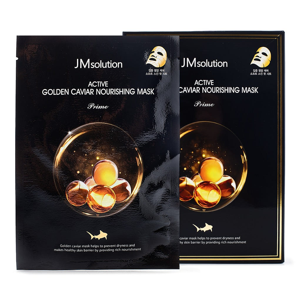 JM Solution Active Golden Caviar Nourishing Mask 10pcs 1 box