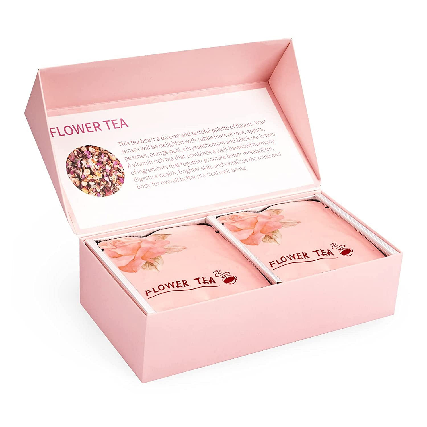 Miteamo Flower Tea Oragnic Vitamin Rich with Chrysant Rose and Fruit 12 Tea Bags 12 개입