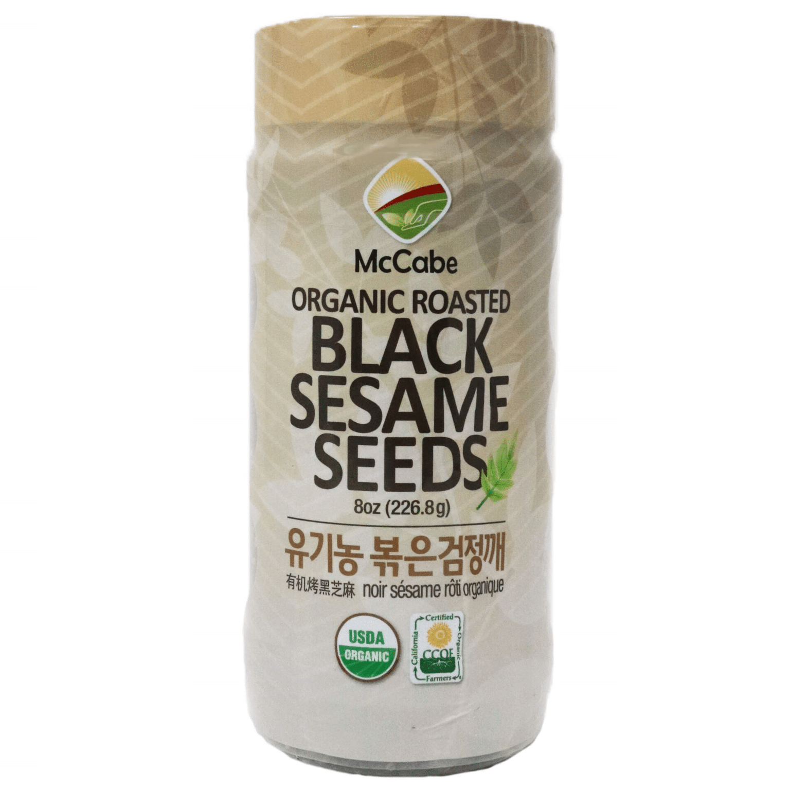 McCabe Organic Roasted Black Sesame, 8oz, USDA Organic Certified, CCOF Certified 8 ออนซ์