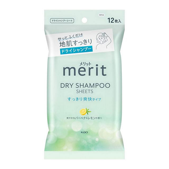 KAO Merit Hair Wipes Verbena 12pcs 1 each