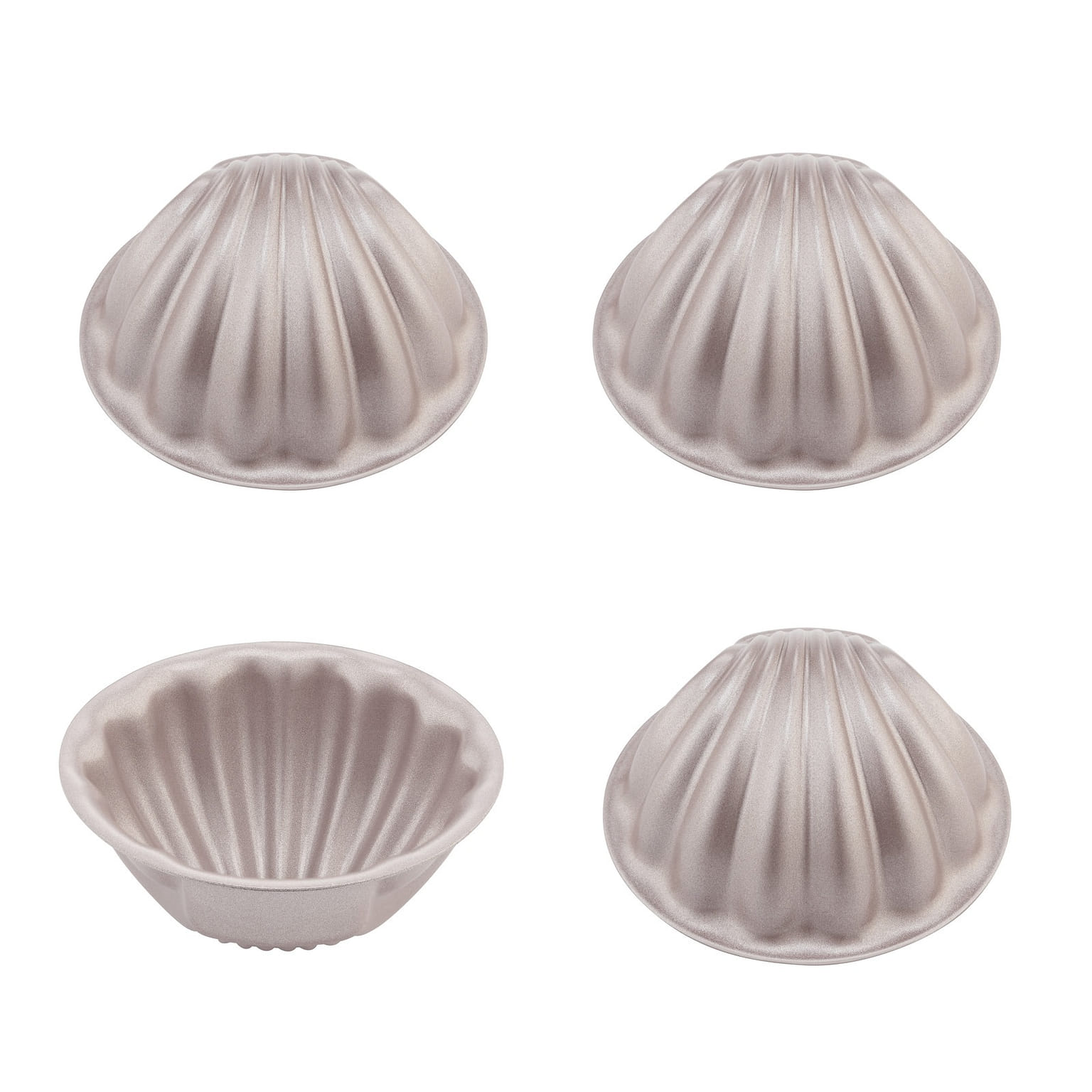 CHEFMADE 4-Pcs  Shell Madeleine Baking Pan Set 1 each
