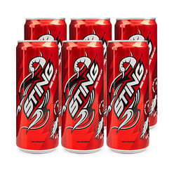 Sting Energy Drink, Strawberry 6 cans 1 pack