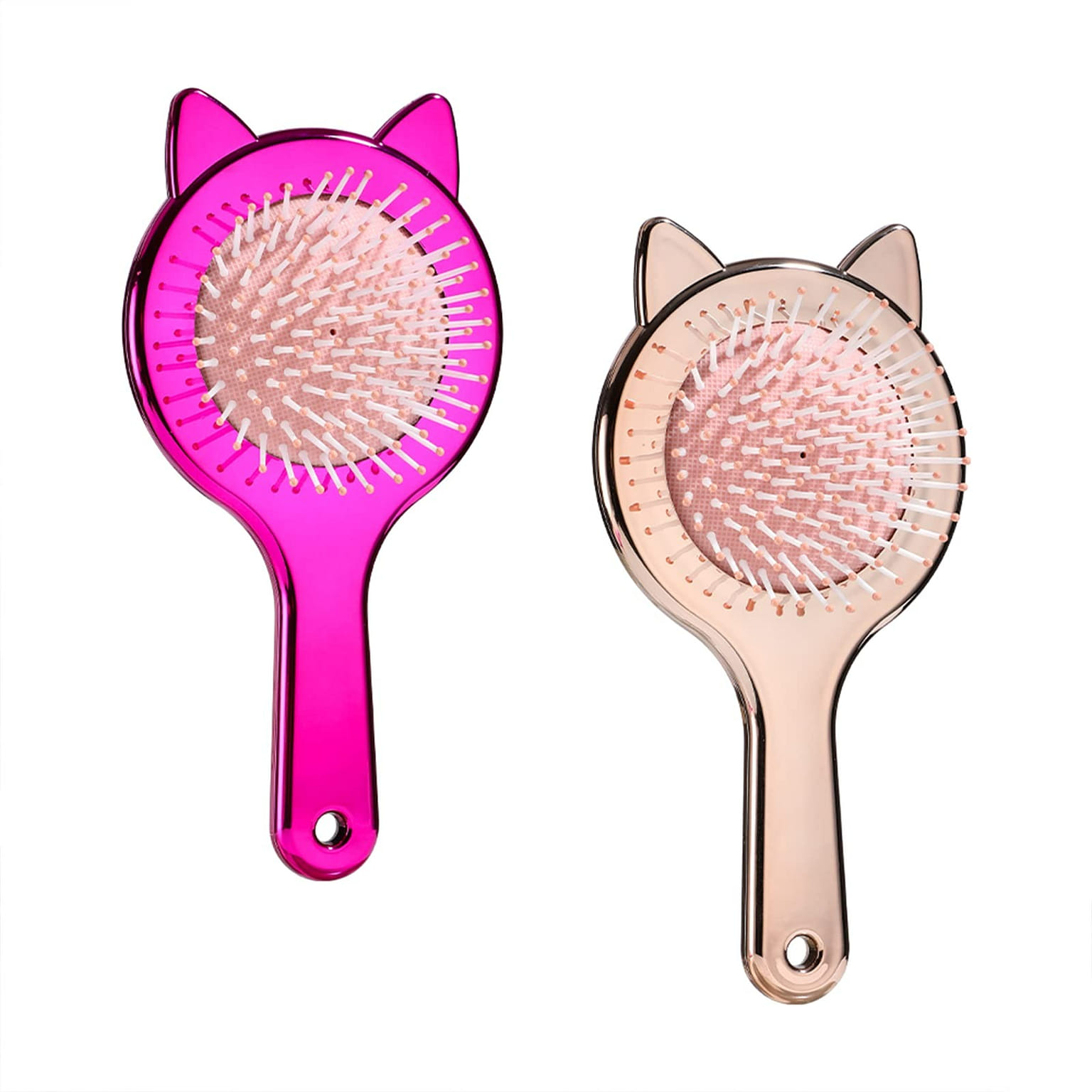 Detangling Hair Brush Air cushion Comb Cute cat ear shape for Curly ,2pcs 1 개