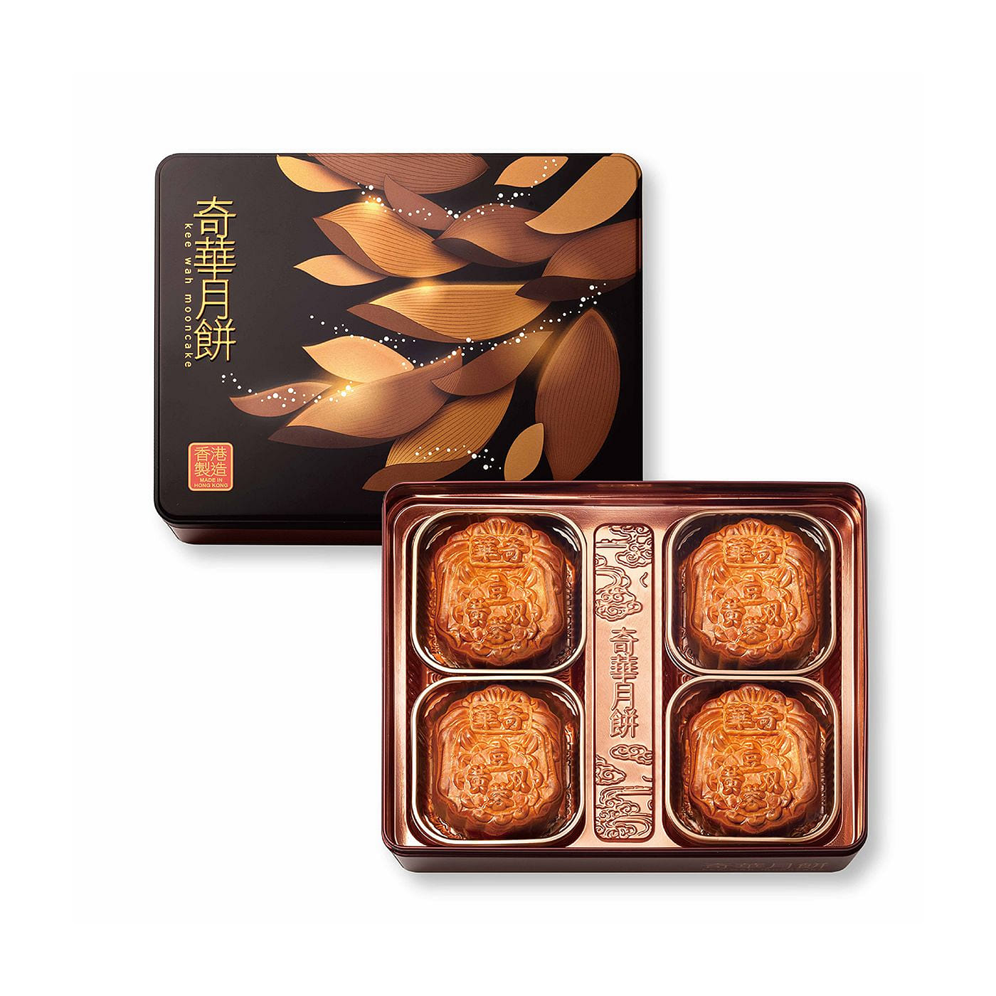 Kee Wah Double Yolk Mung Bean Mooncake 4s 4 count