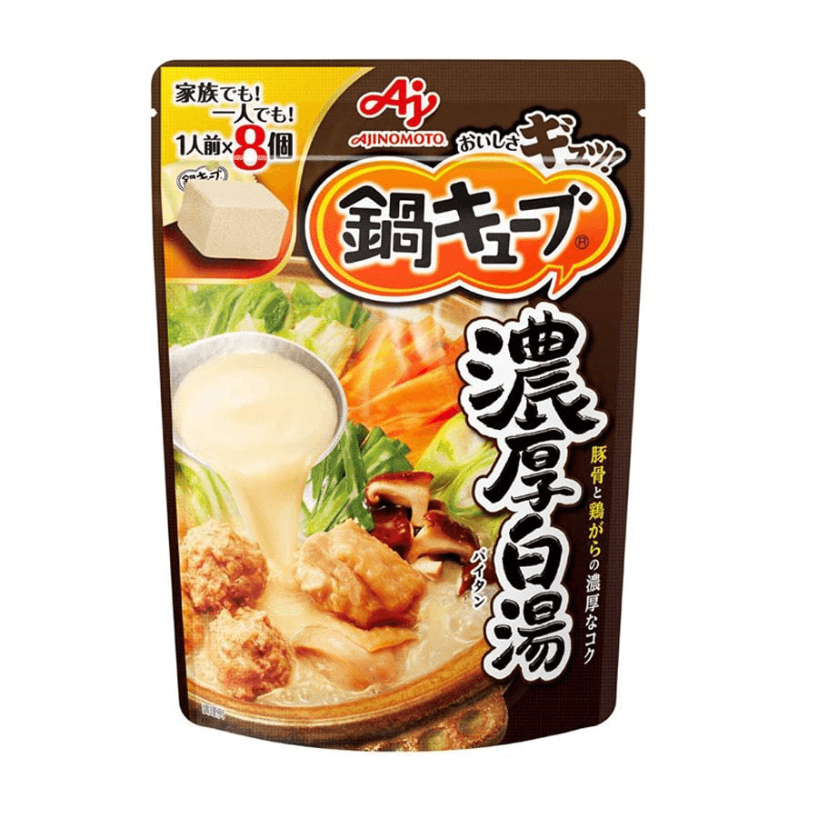 AJINOMOTO Thick white soup Base 8 Packs