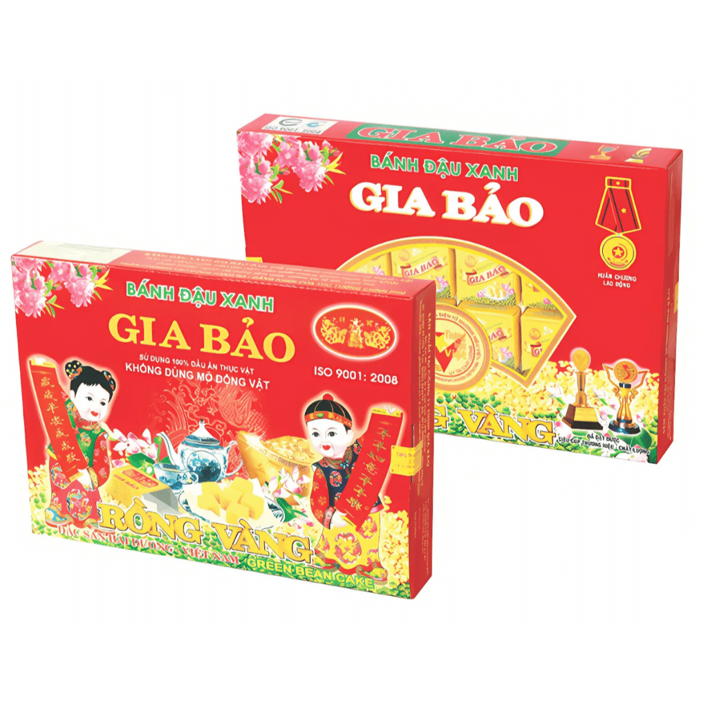 Gia Bao Golden Dragon Green Bean Cake 240g 1 ส่วน