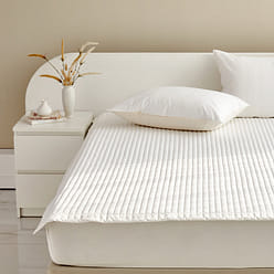 mumooroom 60수 고밀도 순면 매트리스 패드 - WHITE (US Twin) 1 개