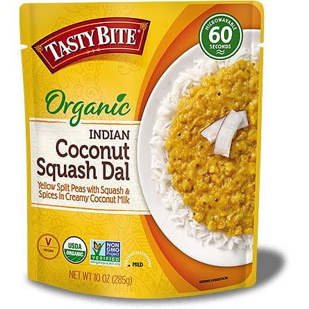 Tasty Bite Organic Indian Coconut Squash Dal (Ready-to-Eat), 10 oz pouch 10 盎司