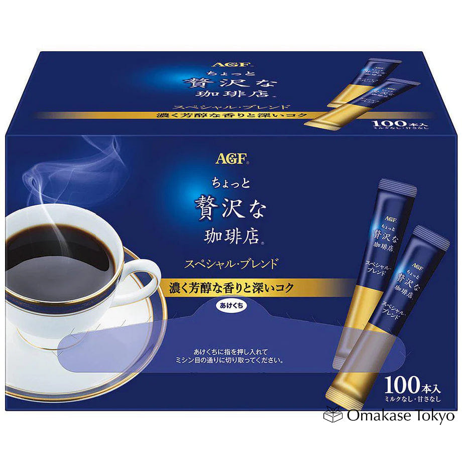AGF Instant Black Coffee Packets Coffee Shop Blend 300 그램