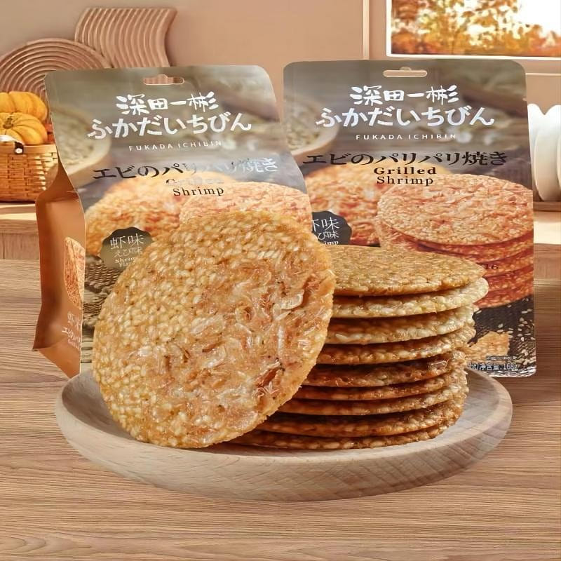 Top savor , Shrimp Crispy BBQ Crackers , Netflix Snacks 168 그램