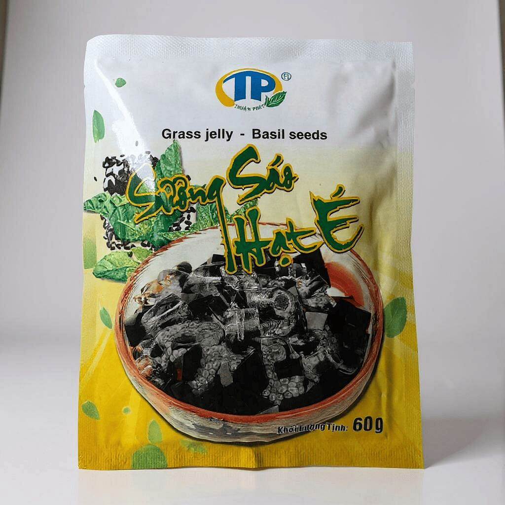 Grass Jelly - Basil Seeds (Suong Sao Hat E) 60 g