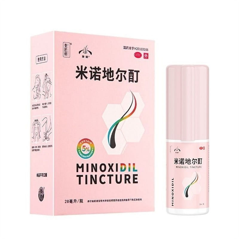 Hair trace Minoxidil tincture 5% hair growth solution 5%*28ml/bottle 1 each