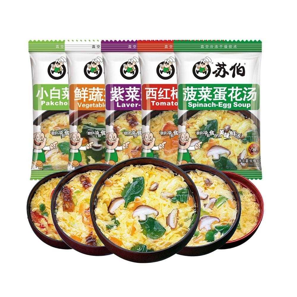 【20包】蘇伯 速食蛋花湯 全家福禮包 120 克