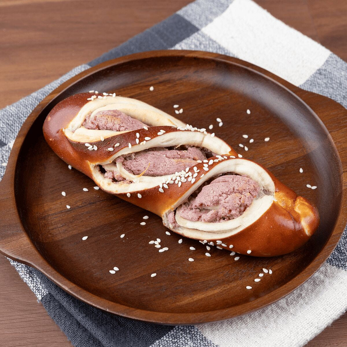 Raspberry Milk Pretzel Bread 1pc 1 each