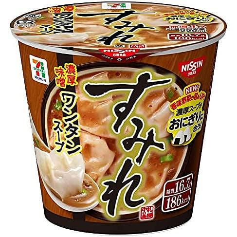NISSIN Soup SUMIRE Wonton Miso Garlic Cup Food 46g 1 개