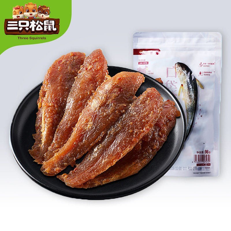 Three squirrels Small Yellow Croaker 96g/ bag 96 그램