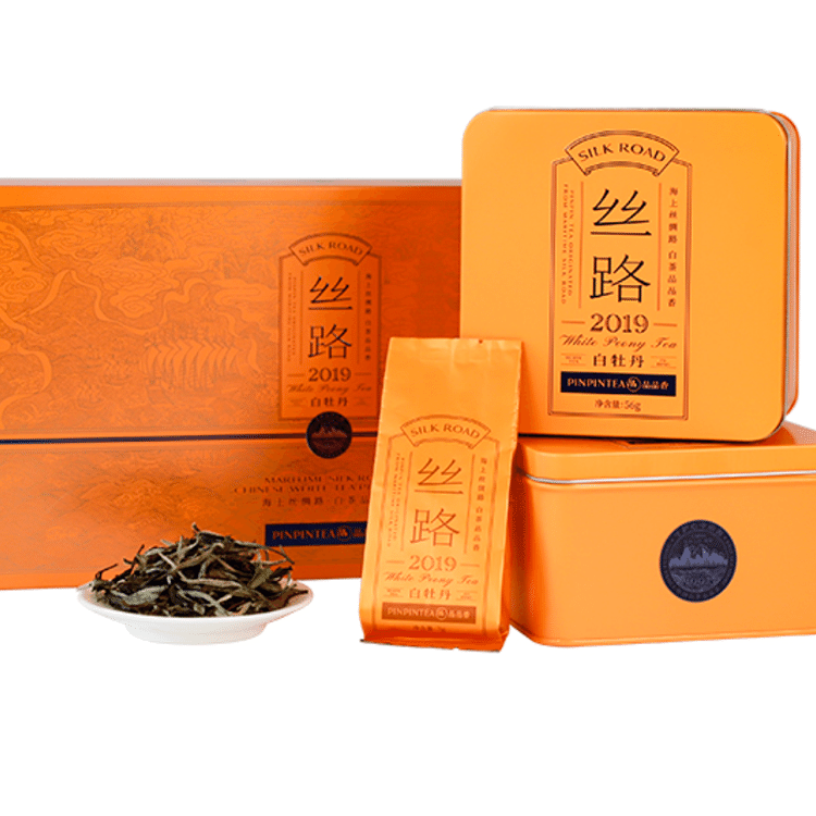 品品香茶叶2019年原料丝路白牡丹福鼎白茶112g礼盒装- Weee!
