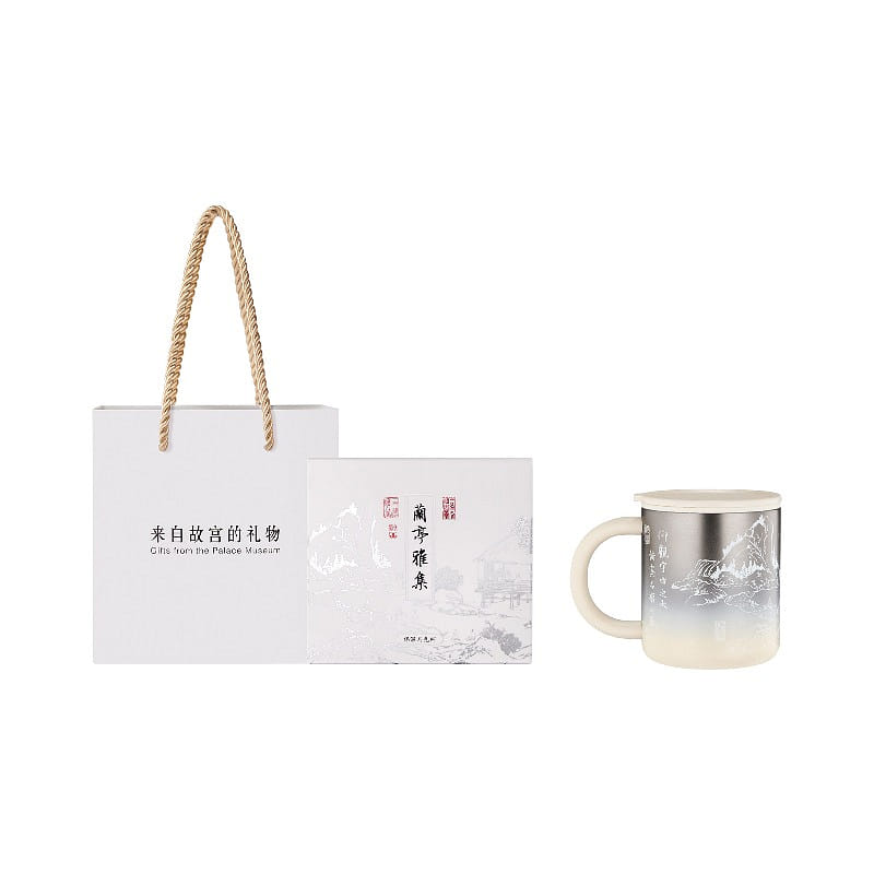 故宫 แก้วสแตนเลส316ขาว 10*8.8cm 1 กล่อง