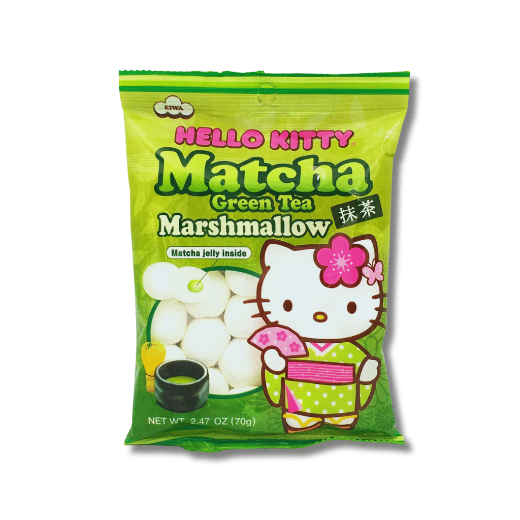 Eiwa Hello Kitty Matcha Green Tea Marshmallow 2.47 온스