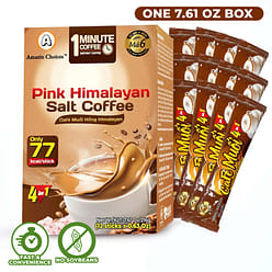 Himalayan Pink Salt Instant Coffee 216gr, 12 Stick 0.42 lb