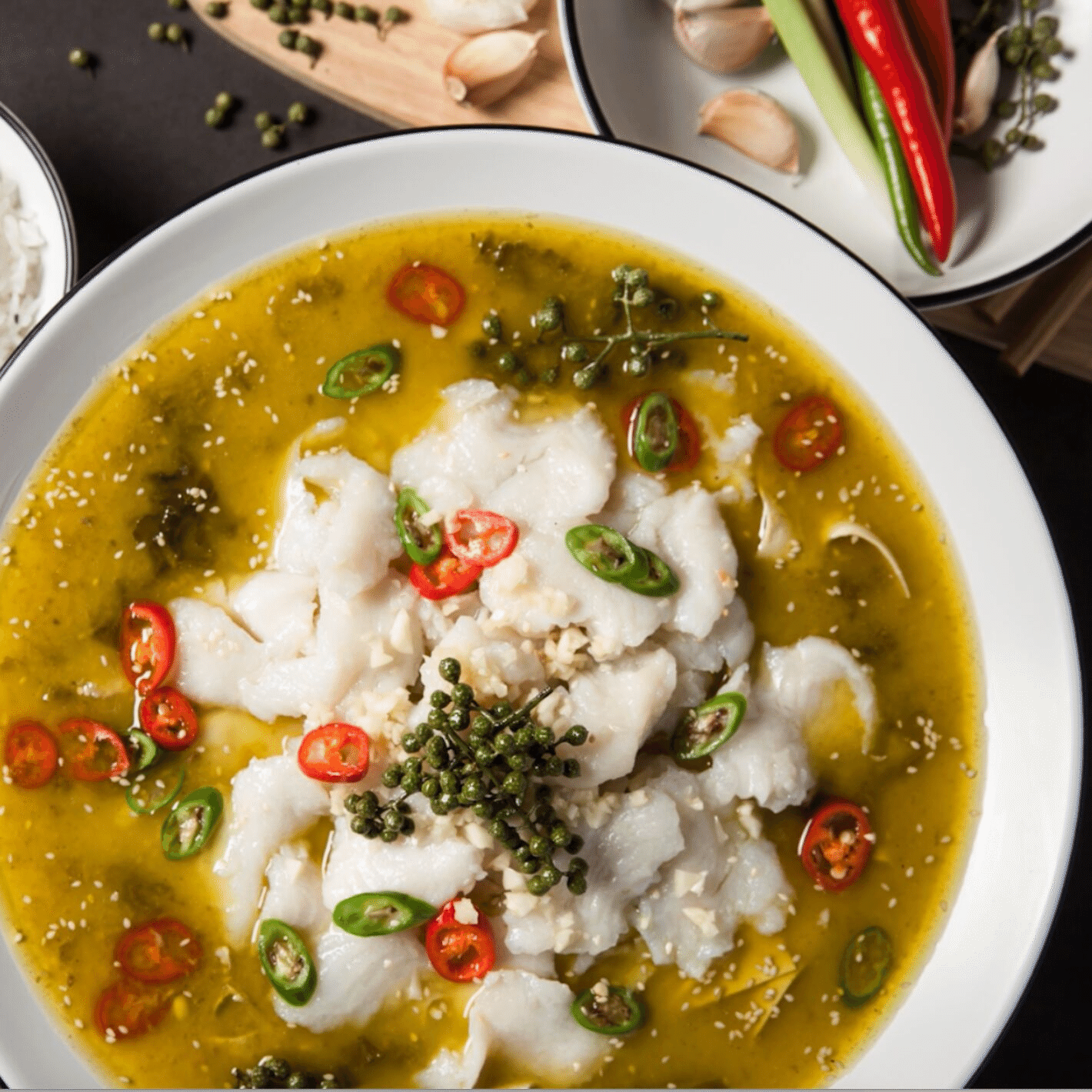 Sour and Spicy Fish with Green Peppercorns 800 그램