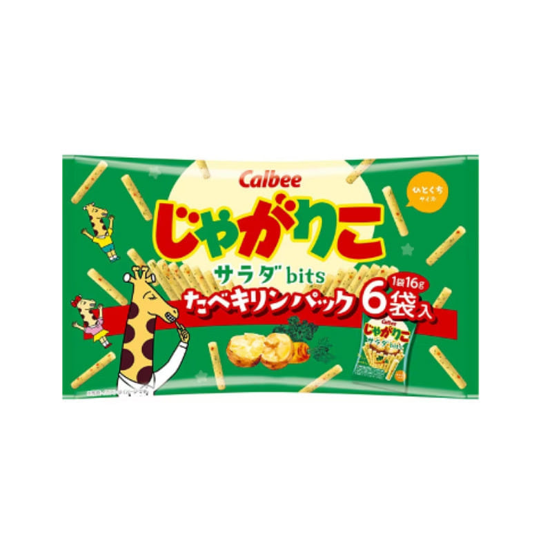 Calbee Jagarico Salad Bits Tabe-Kirin Pack 96g 96 그램
