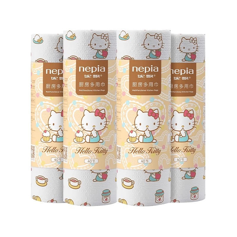 Katie's Kitchen Tissue Wet & Dry 4 Rolls 1 개